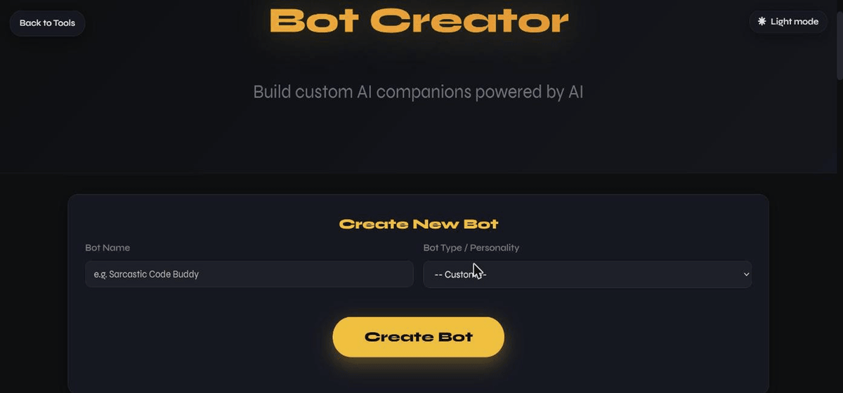 Bot Creator