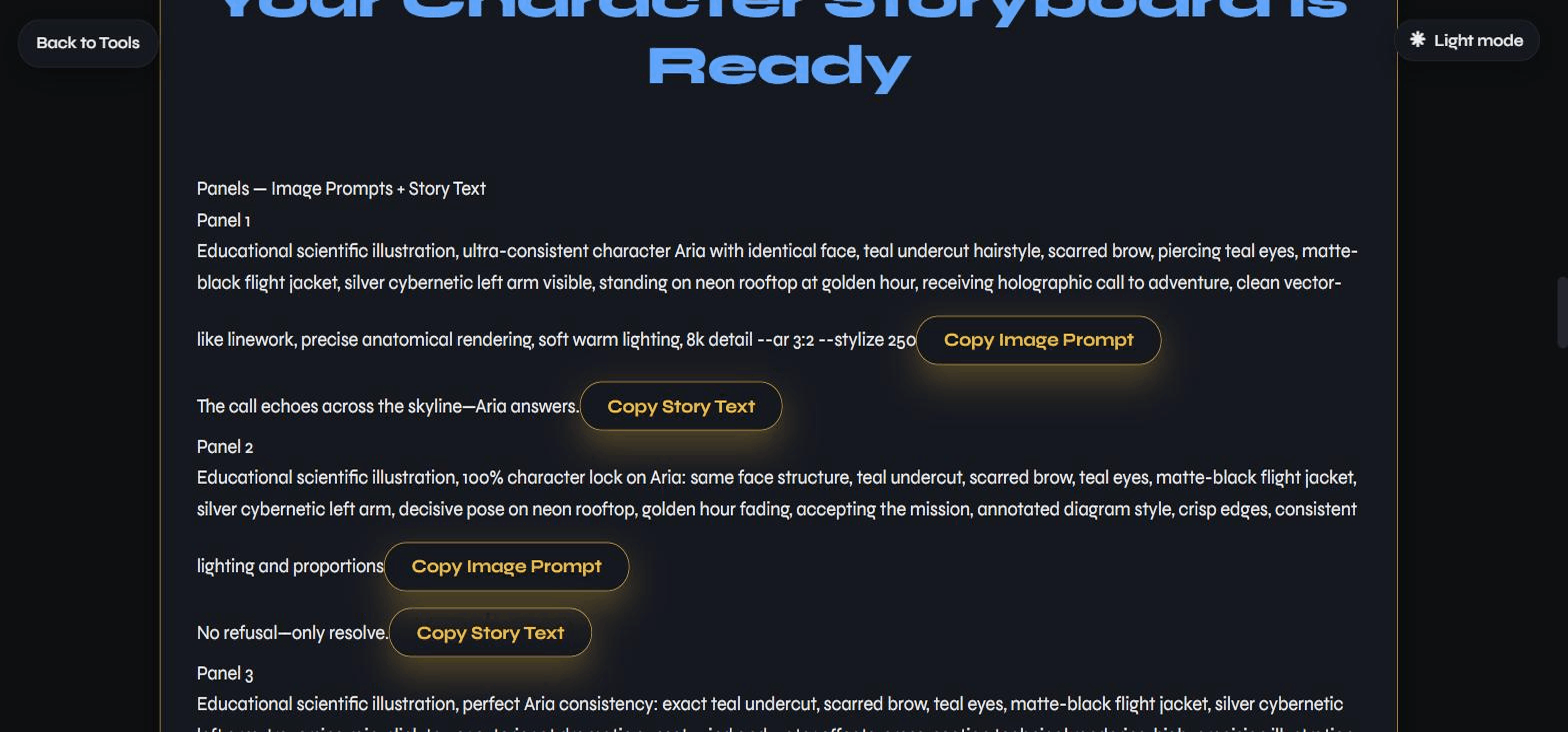 The generated result