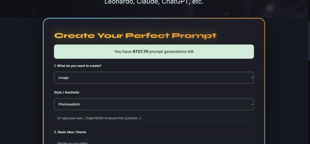 Core-Prompt Generation