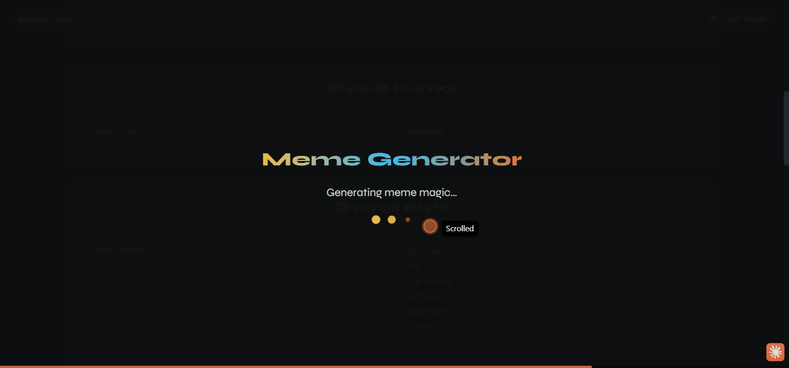 The generating overlay