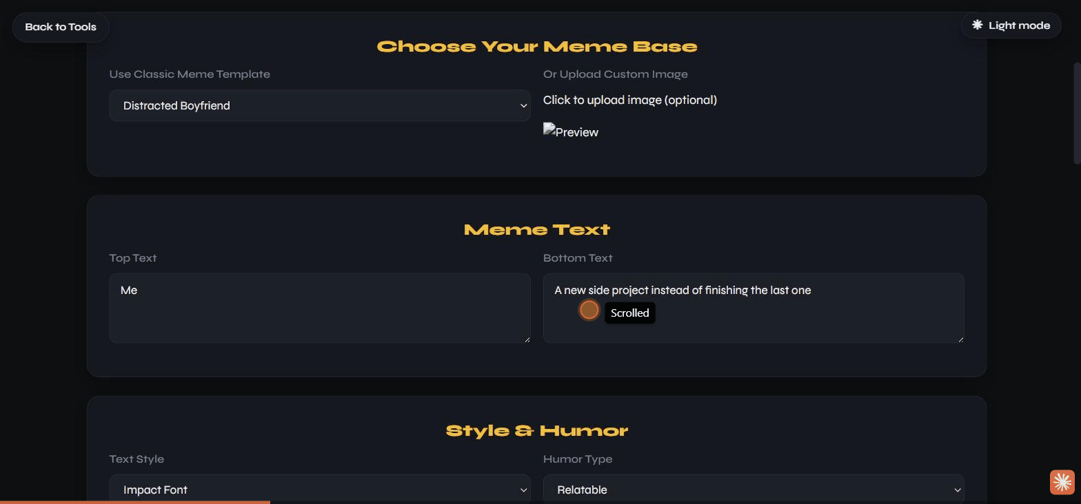 Meme Builder