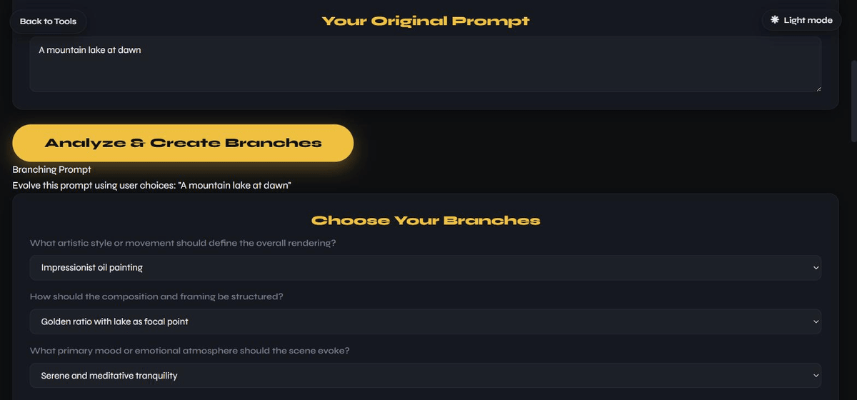 Prompt Brancher