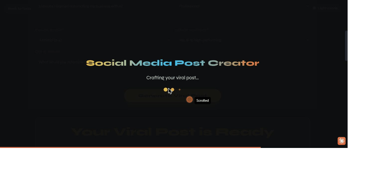 The generating overlay