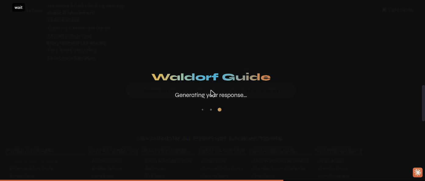 The generating overlay