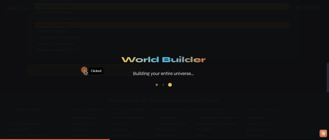 The generating overlay